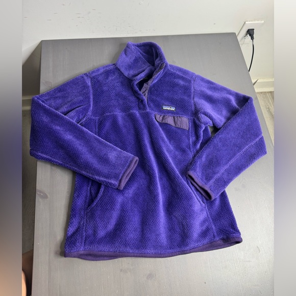Patagonia Women’s Re-Tool Snap-T Fleece Pullover Purple - Picture 2 of 7